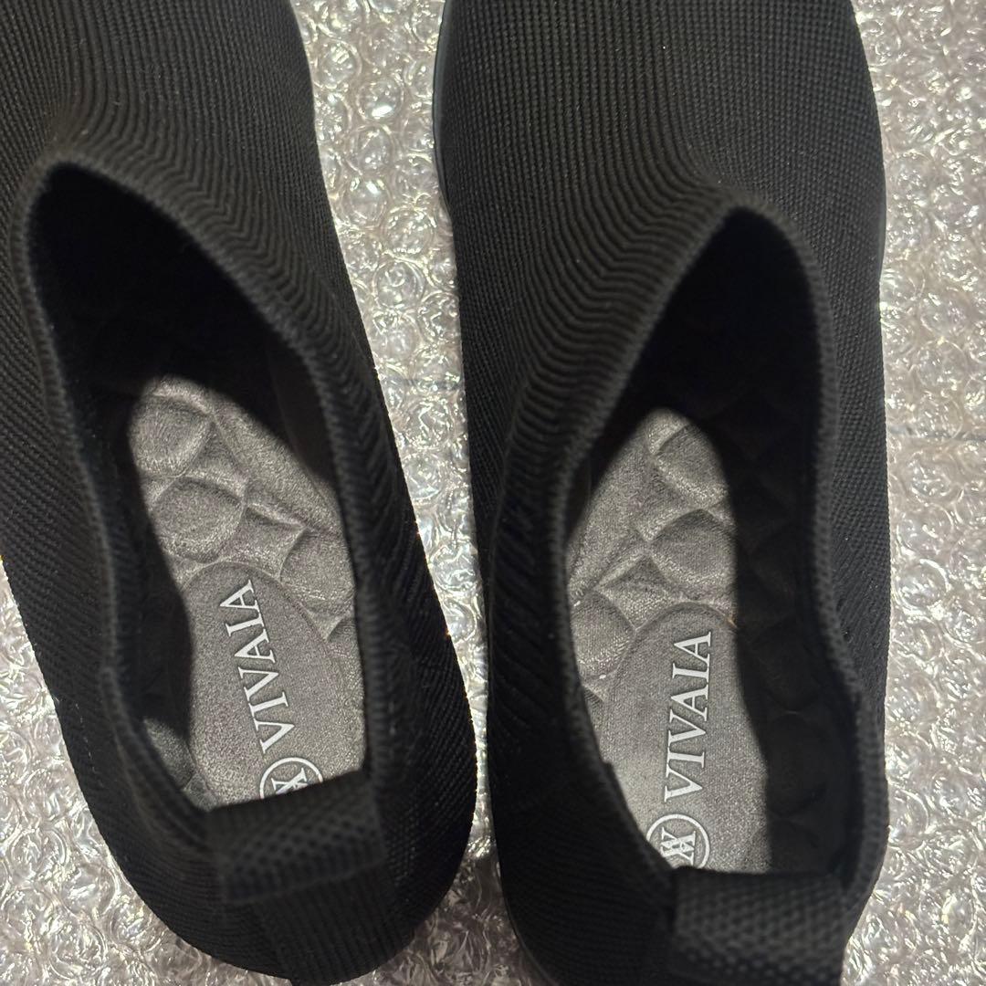 【未使用に近い】VIVAIA スクエアトゥ 撥水加工 チェルシーブーツ