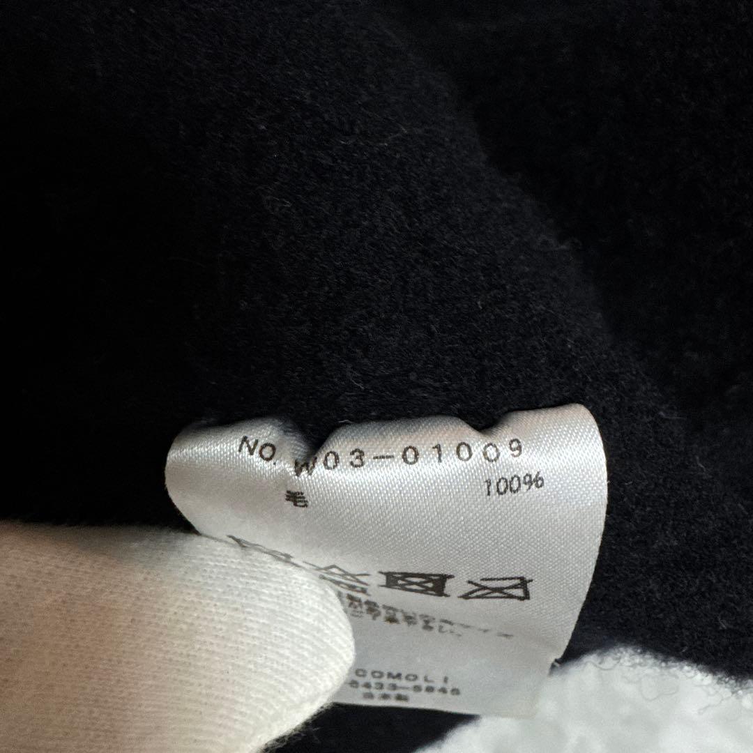 ジャケット・アウター COMOLI SHRINKED WOOL ZIP SHORT JACKET