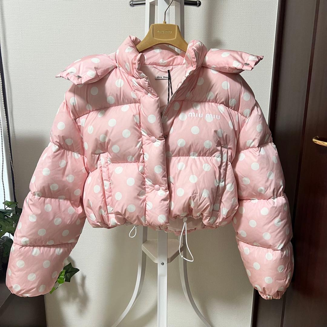 miu miu ミュウミュウピンクドットショートジャケット新品 未使用