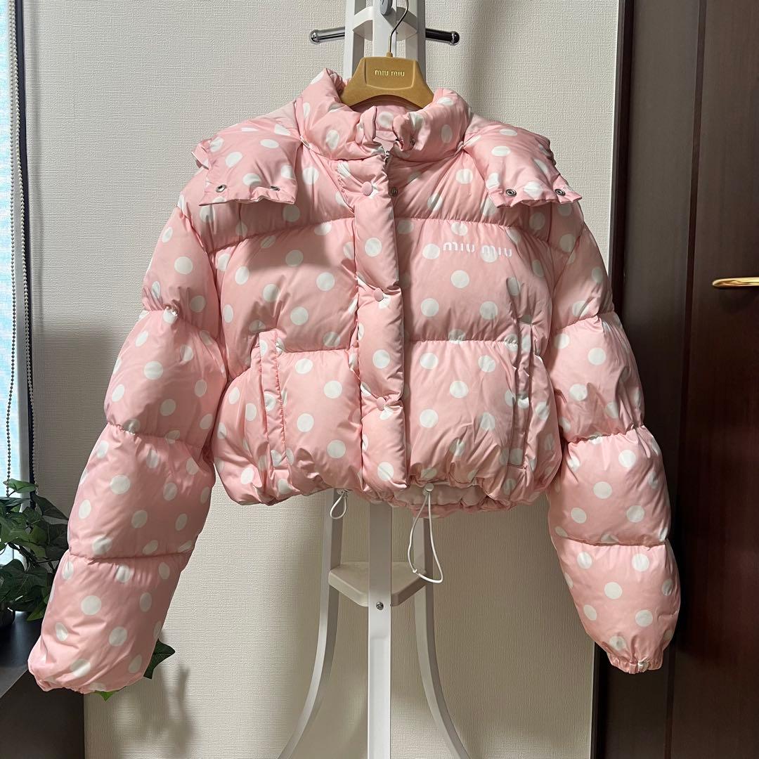 miu miu ミュウミュウピンクドットショートジャケット新品 未使用