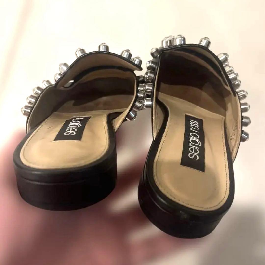 Sergio Rossi ラインストーン付きミュール