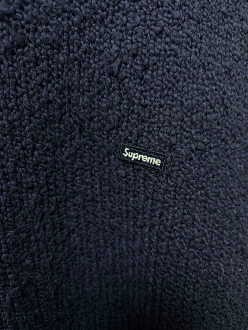 Supreme Bouclé Small Box Sweater Navy L