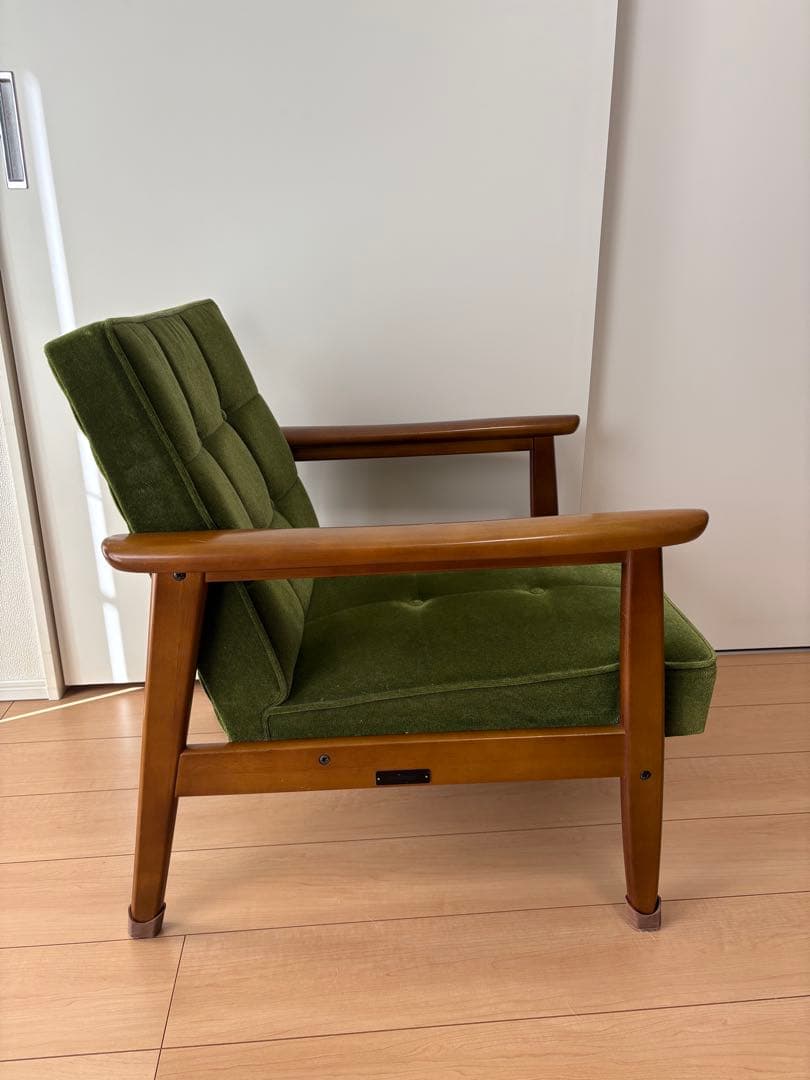カリモク60 Kチェア 1シーター モケットグリーン