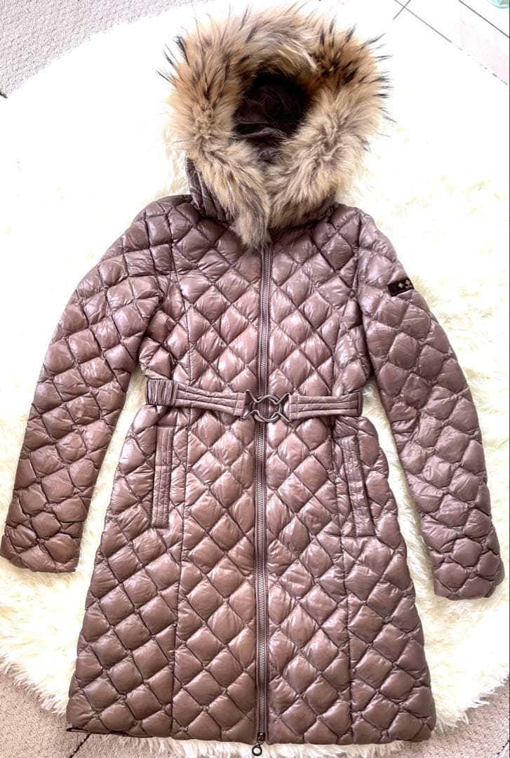 TATRAS タトラス ダウン　Ｗジッパー　ラクーン M　ファー取外し可