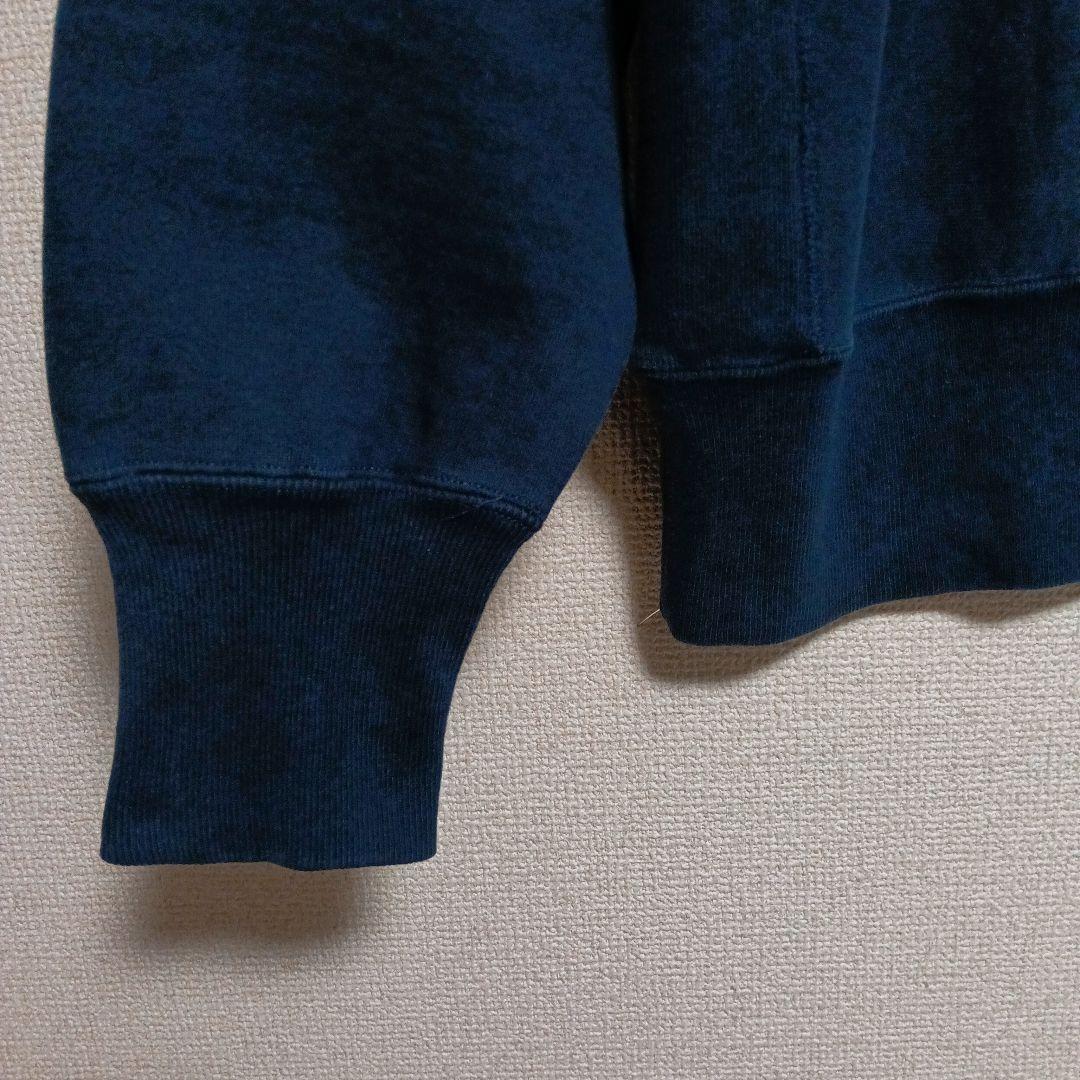 90s チャンピオン リバースウィーブ スウェット ネイビー 目あり 刺繍