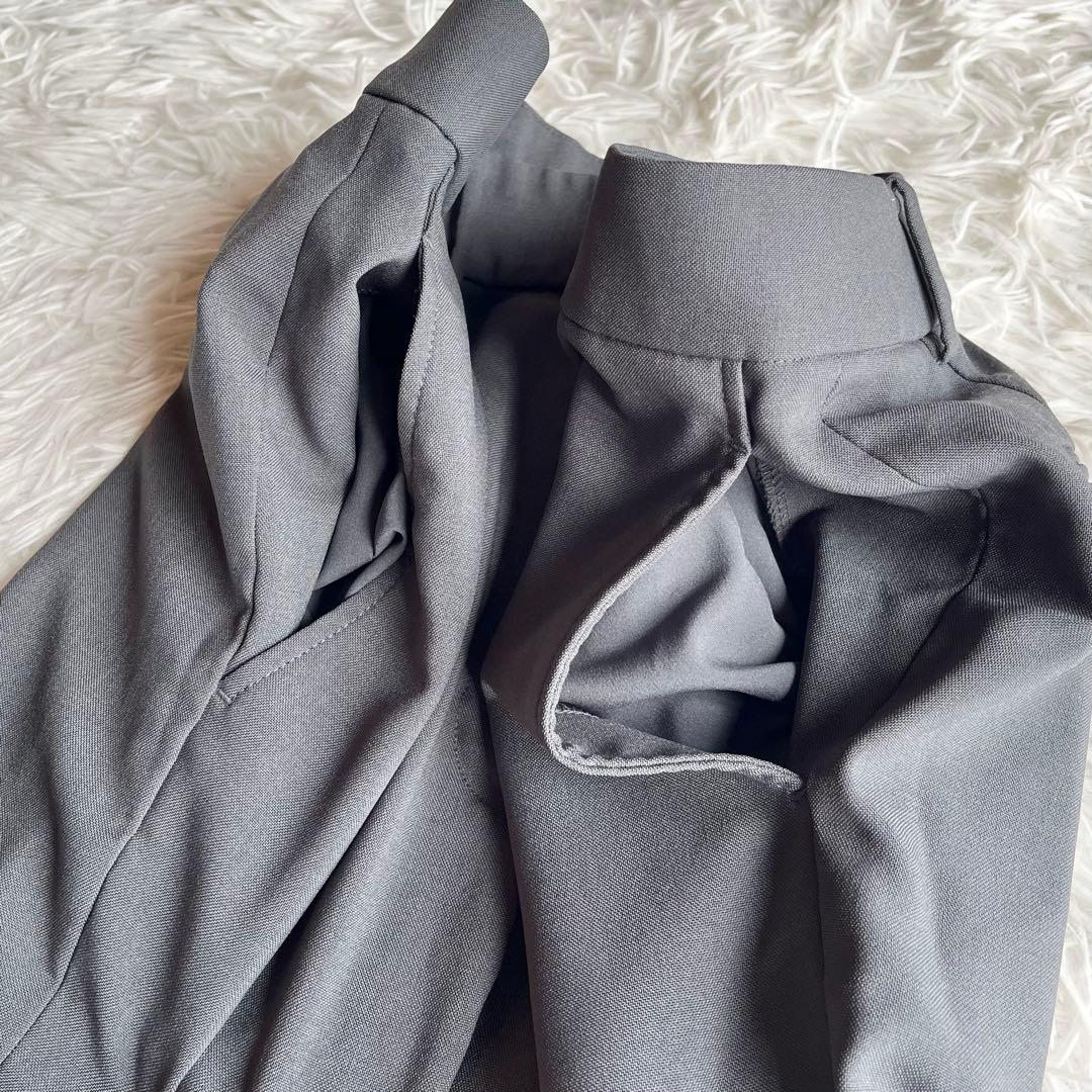 24年モデル✨ プラステ パンツスーツ レディース ノーカラージャケット グレー