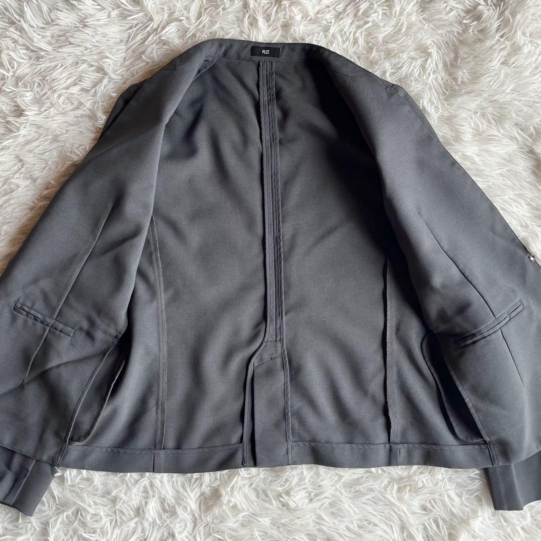 24年モデル✨ プラステ パンツスーツ レディース ノーカラージャケット グレー