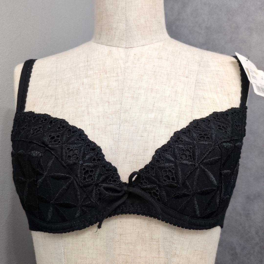 未使用タグつき　FR85C ブラ単品 オーバドゥ　バイア　 黒　コットン