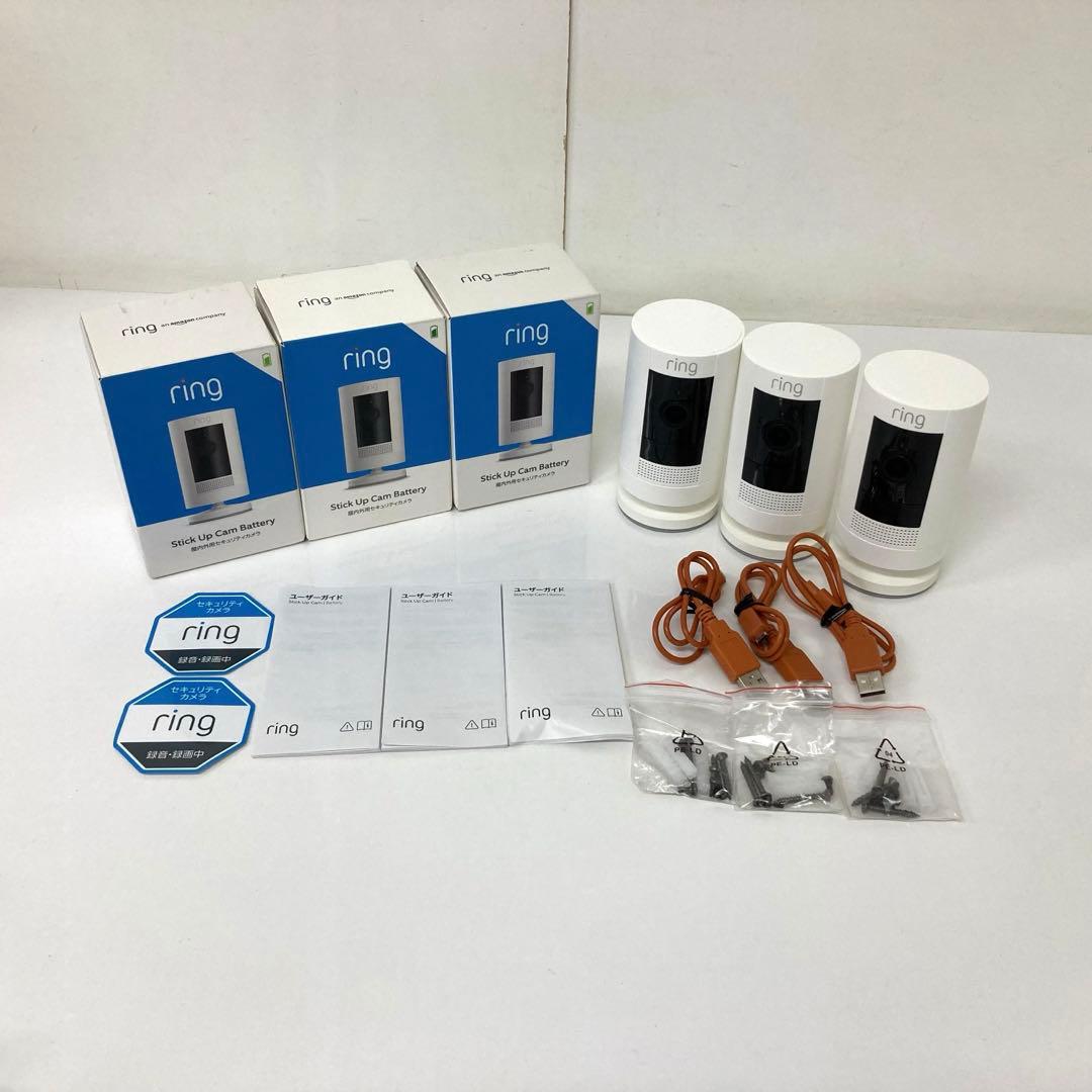 X388-21 Ring Stick Up Cam セキュリティカメラ 3個