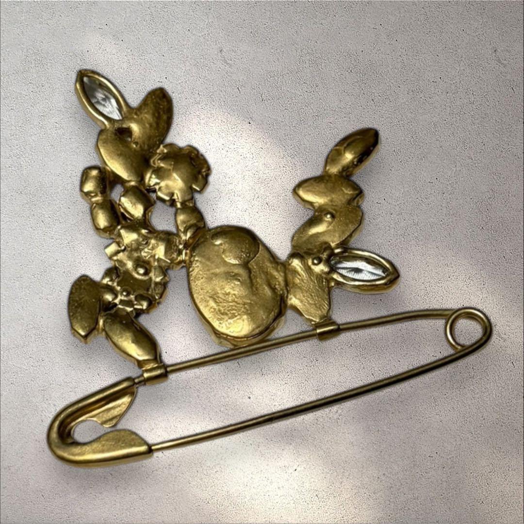 Maison Margiela ゴールドカラー ブローチ 定価72,600円