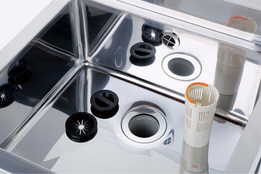 業務用 1槽水切りシンク 900/450/800 新品 水栓取付仕様 送料無料