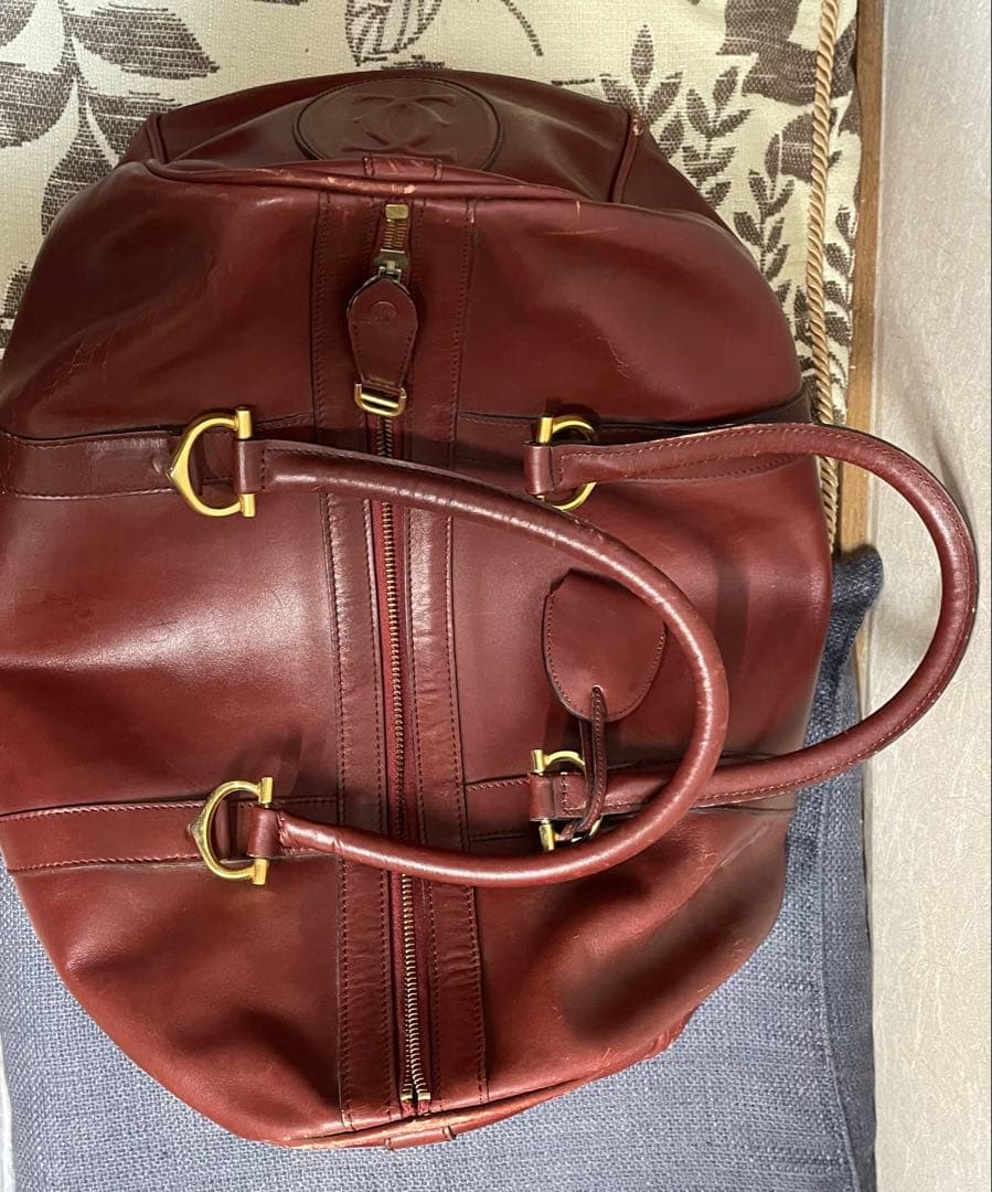 ヴィンテージ　Cartier マストライン ボストンバッグ カルティエ