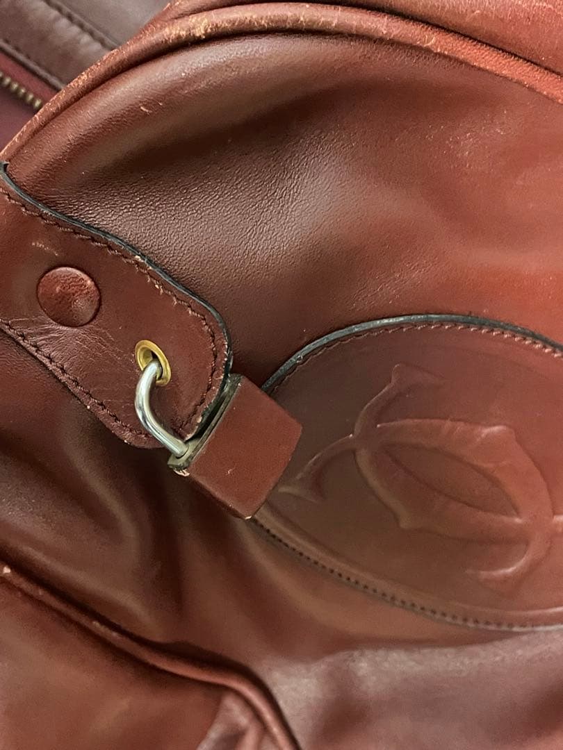 ヴィンテージ　Cartier マストライン ボストンバッグ カルティエ