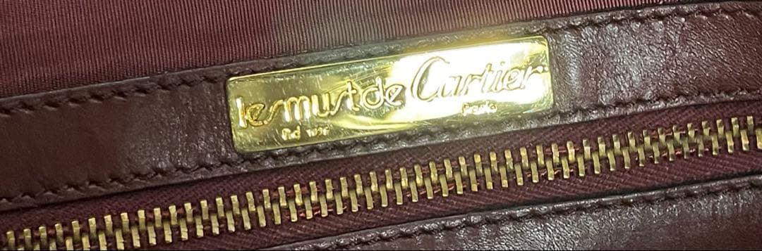 ヴィンテージ　Cartier マストライン ボストンバッグ カルティエ