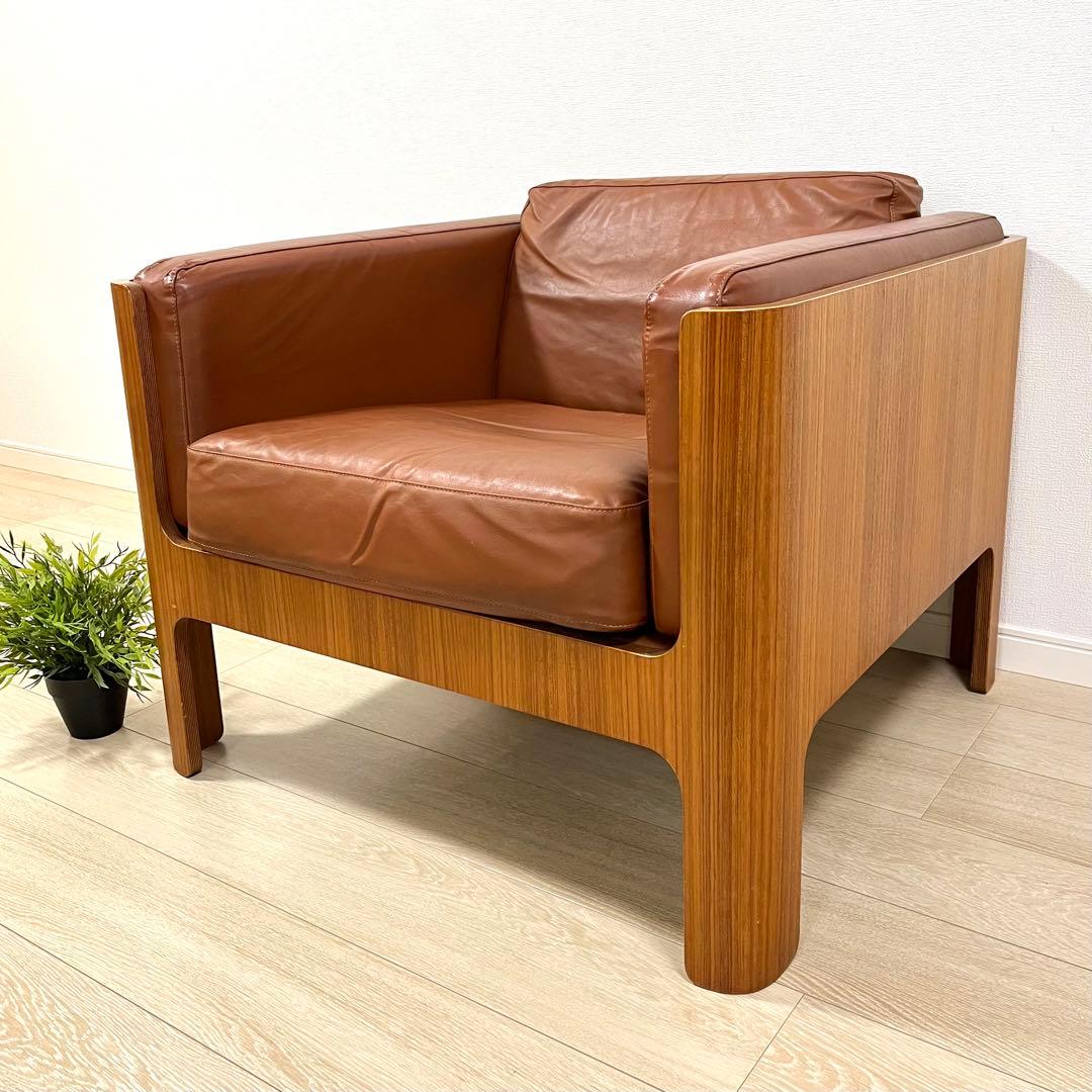 (せ34)天童木工 剣持勇デザイン Hacoチェア 1人掛けソファ イージー