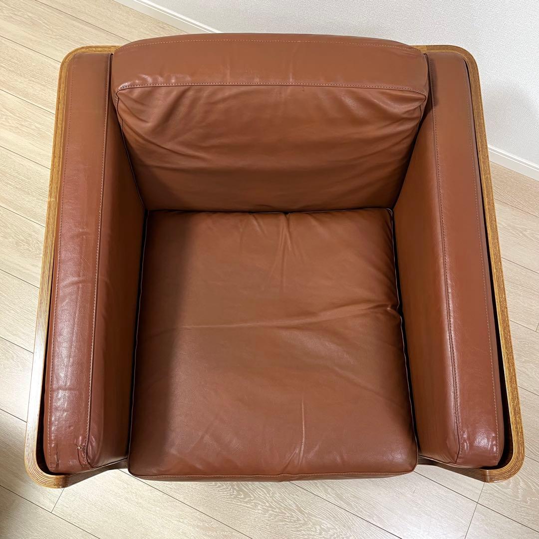 (せ34)天童木工 剣持勇デザイン Hacoチェア 1人掛けソファ イージー