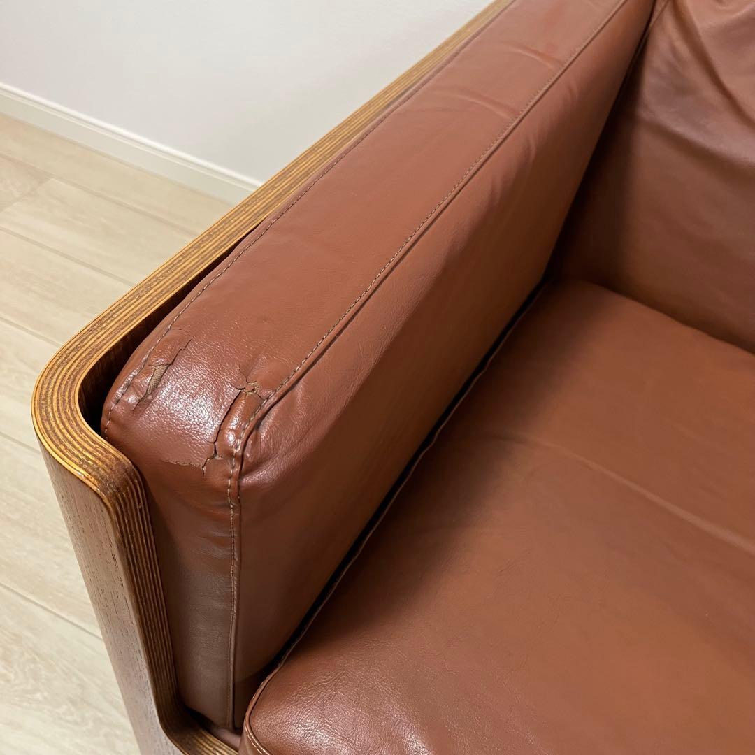 (せ34)天童木工 剣持勇デザイン Hacoチェア 1人掛けソファ イージー