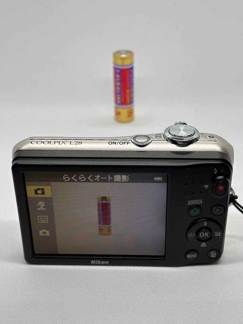 【動作確認済】Nikon COOLPIX L28 ニコン クールピクス シルバー