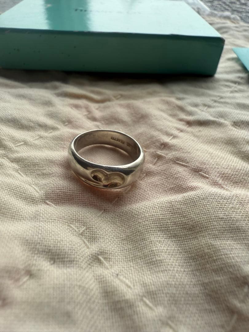 【廃盤レア】ティファニー エルサペレッティ シルバーリング 10号　箱付き