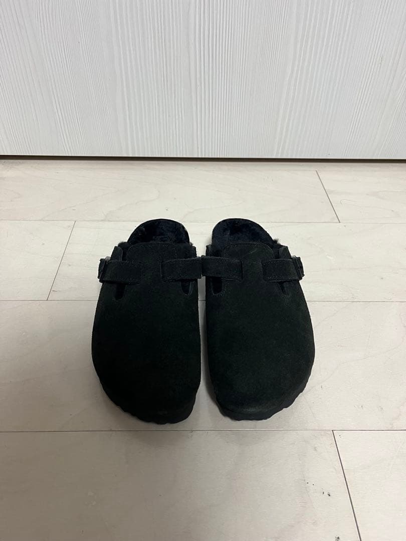 ビルケンシュトック　ボストン　Boston　ボア　サボサンダル　黒　23