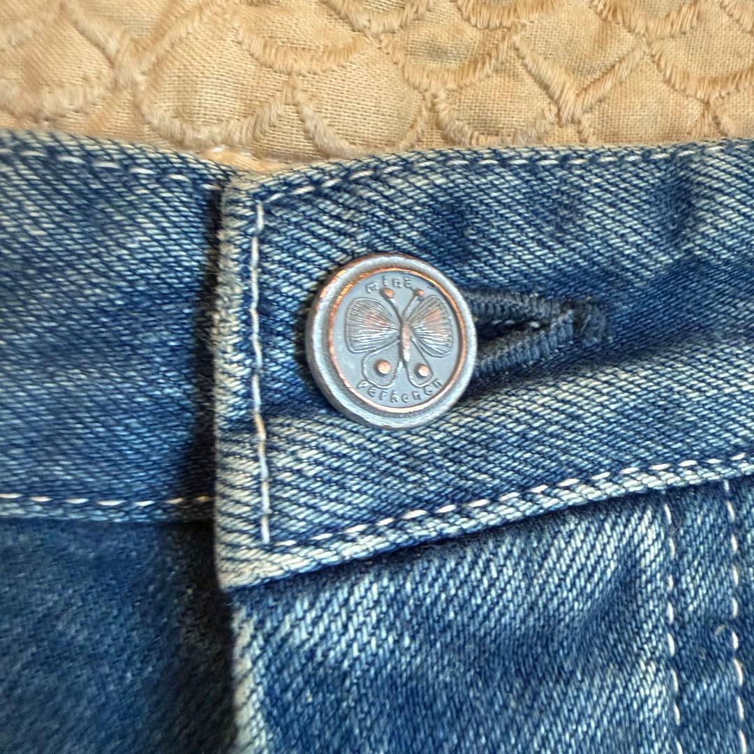 美品☆ミナペルホネンalwaysデニム ワイドパンツブルー 40