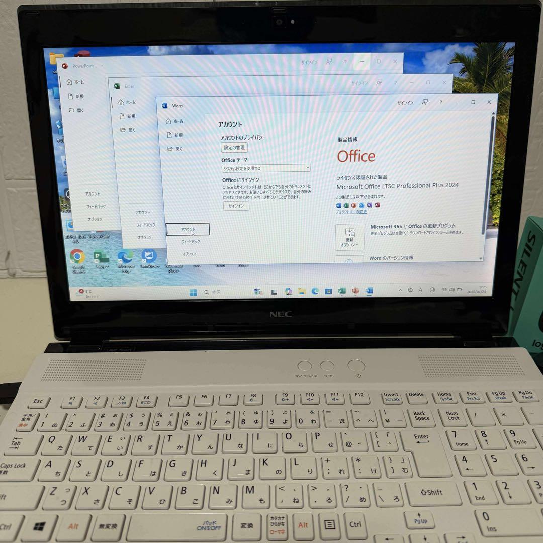 NECノートPC 第7世代　SSDサクサク起動Windows11 オフィス付き