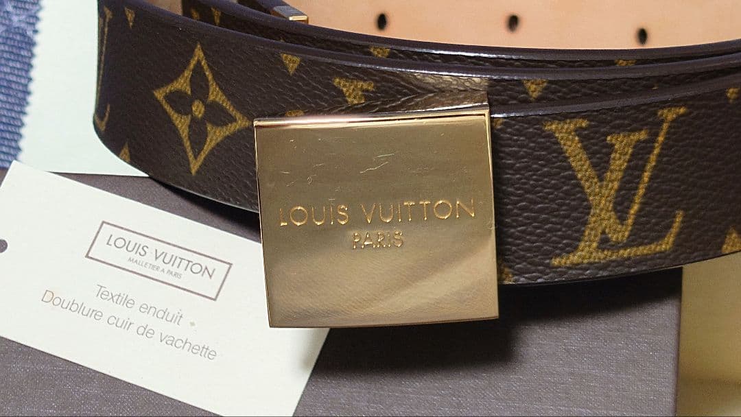 LOUIS VUITTON　M6800　ベルト　モノグラム　サンチュール・キャレ