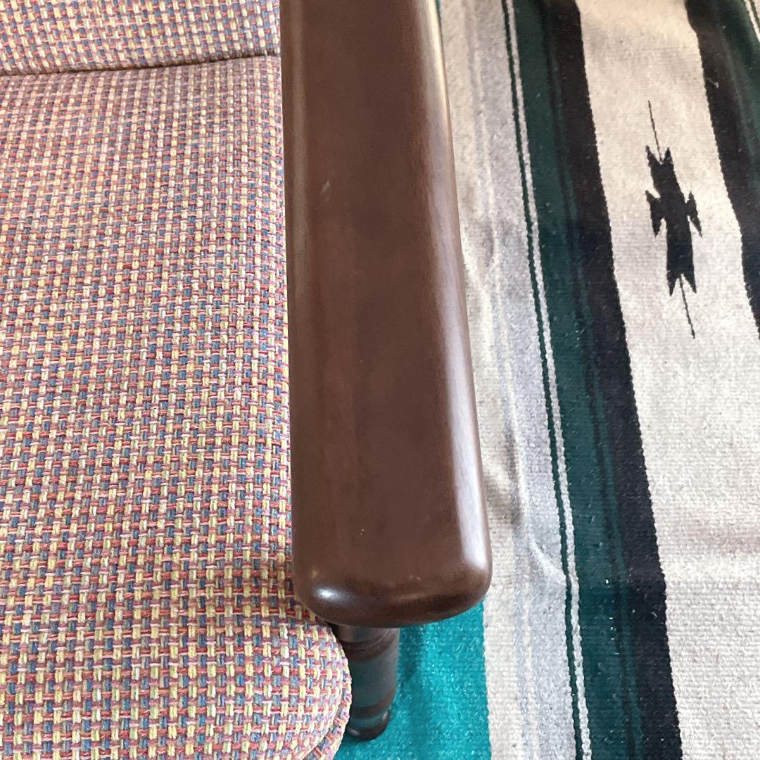 希少　カリモク　チターノ　一人掛け　アーム　ソファ　レトロ　ヴィンテージ