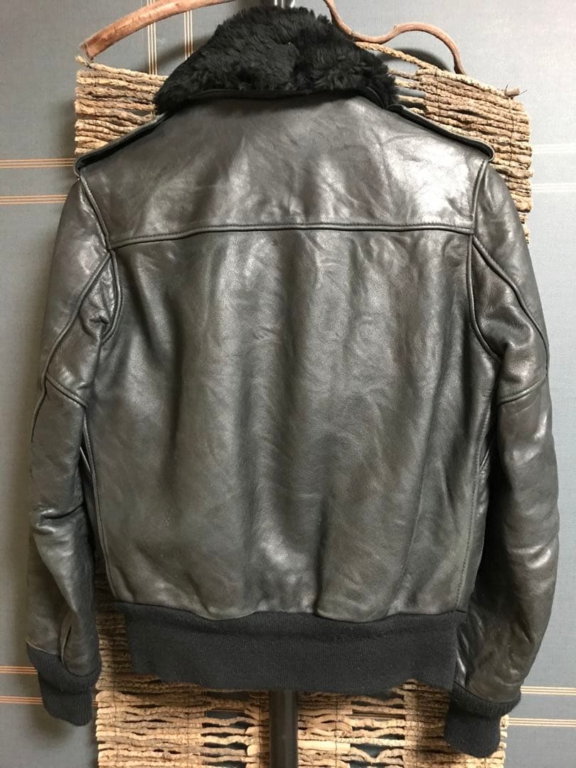 ミセス BACKBONE×Schott G-1レザーショットライダース