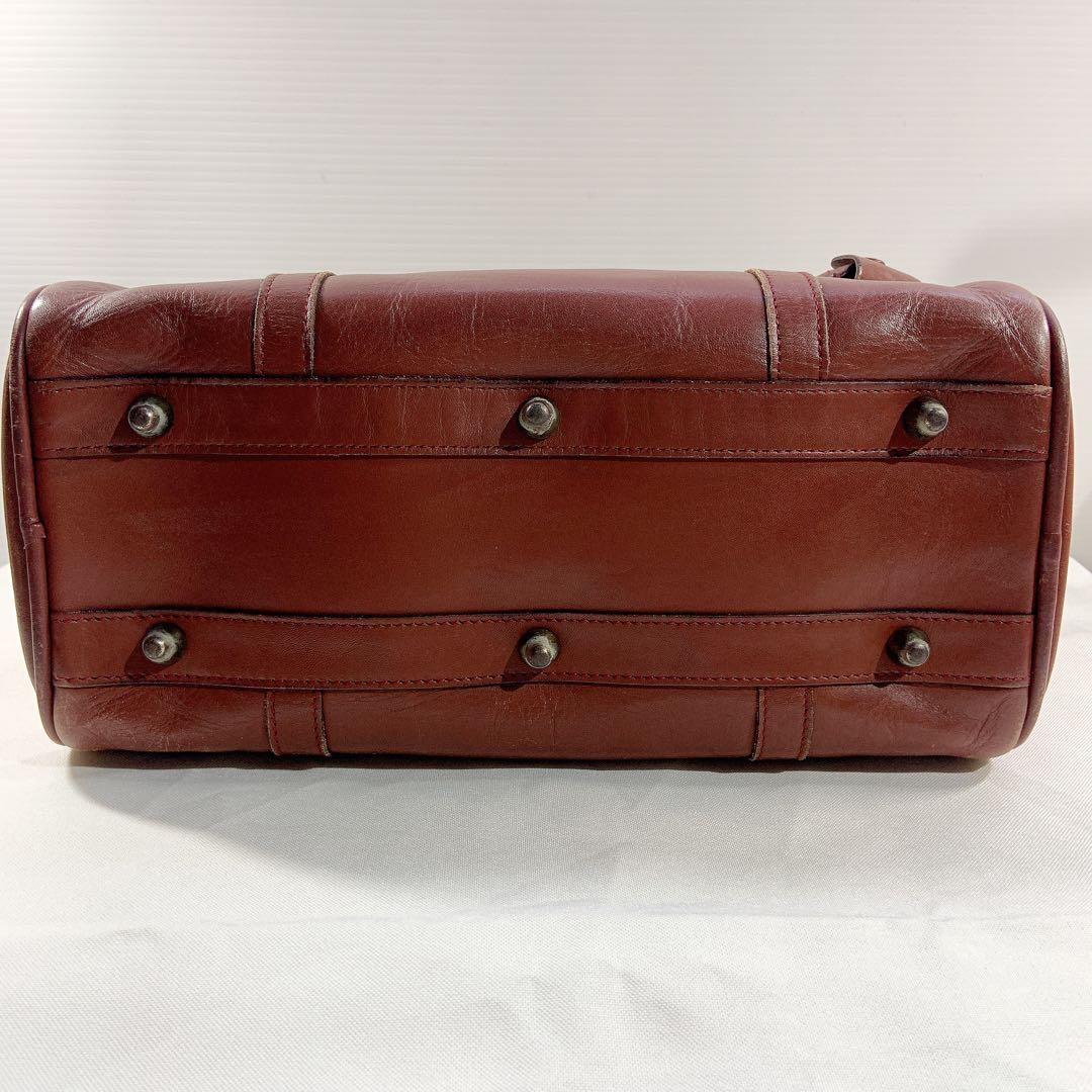 Cartier カルティエ　ミニボストンバッグ　マストライン　レザー　南京錠