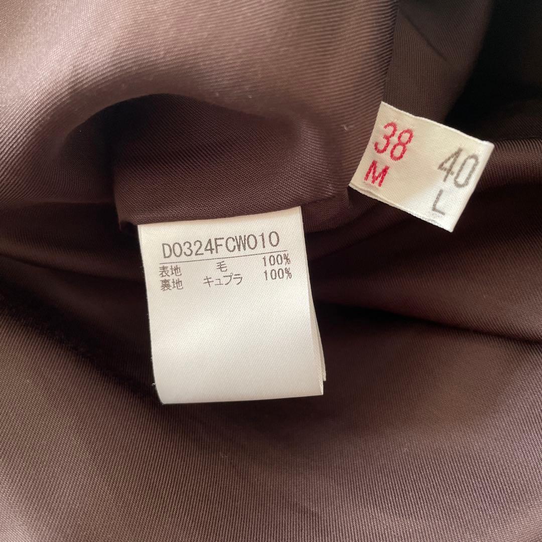 美品 マドモアゼルノンノン フード ダッフルコート ブラウン M