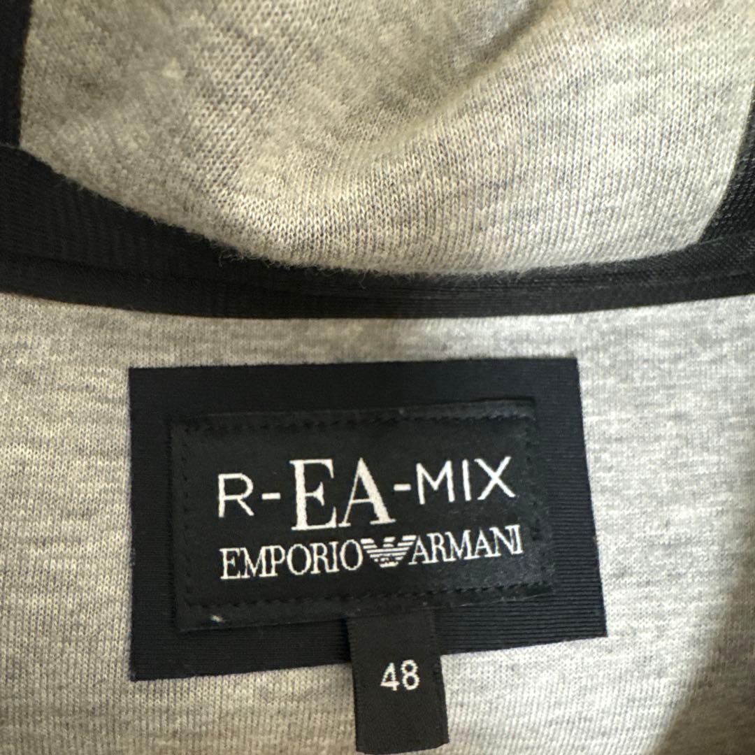 美品 エンポリオアルマーニ ロゴ ナイロンジャケット 黒色 サイズ48(M〜L)