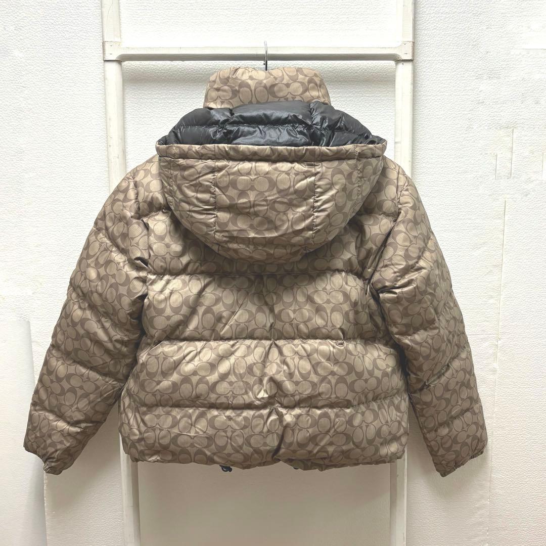 【美品】COACH コーチシグネチャーダウンジャケット M