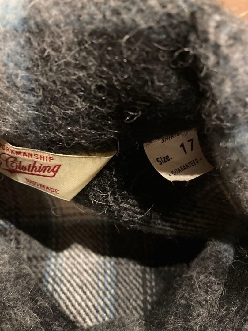 T*@様 超美品　トロフィークロージング ウールシャツ 17(XL)