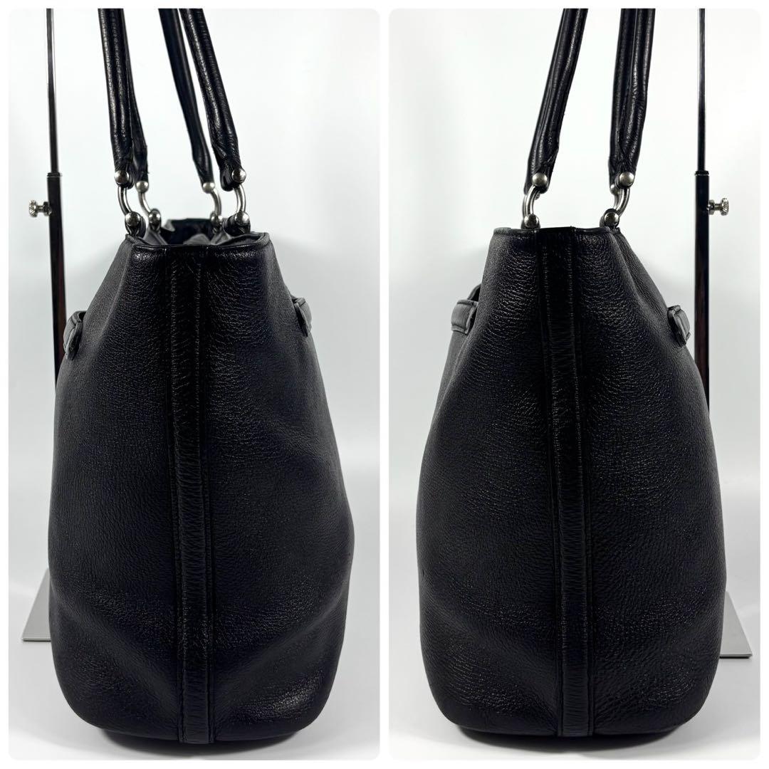 ✨希少 美品✨ペッレモルビダ トートバッグ デッキナイン A4可 レザー 黒