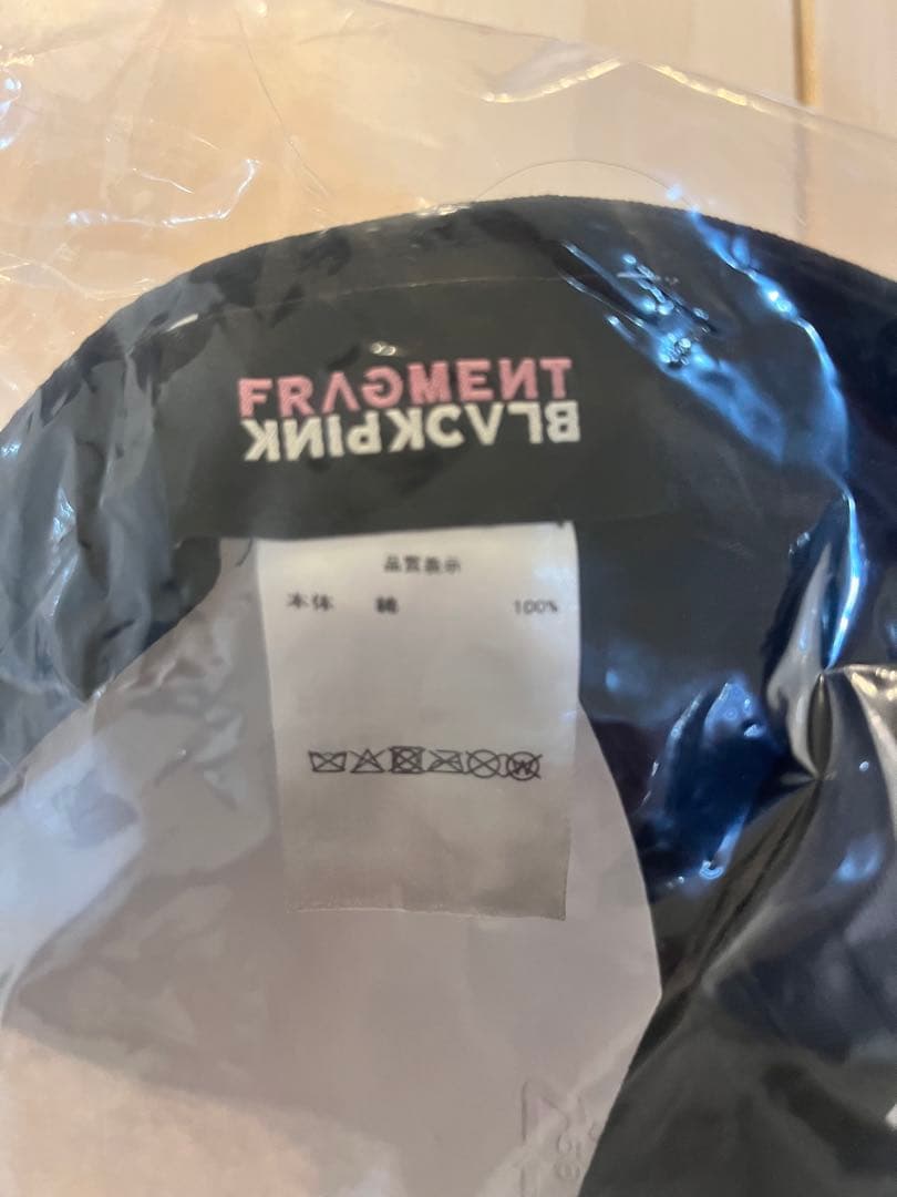 新品未使用　BLACKPINK FRAGMENT キャップ 黒ANBP-0620