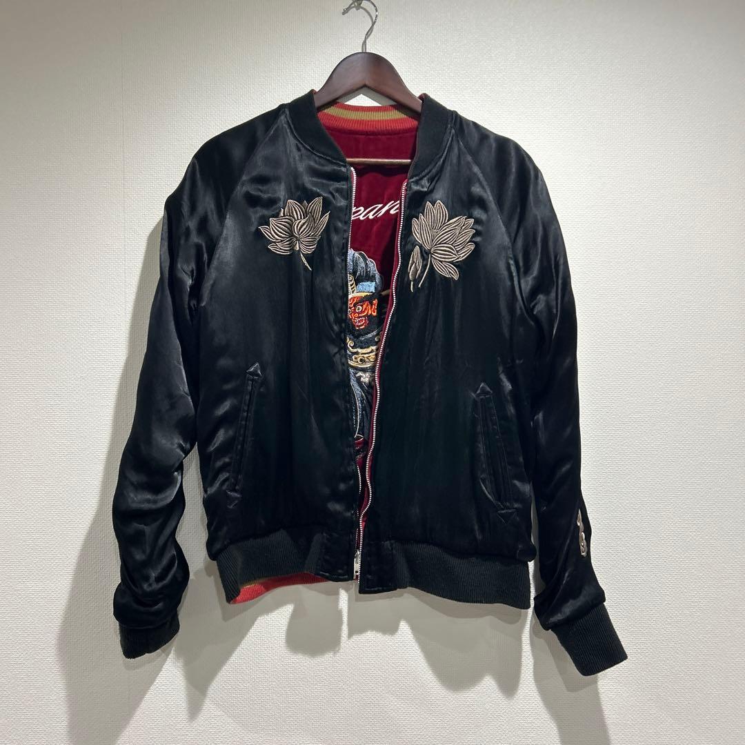 スカジャン ワインレッド ベルベット