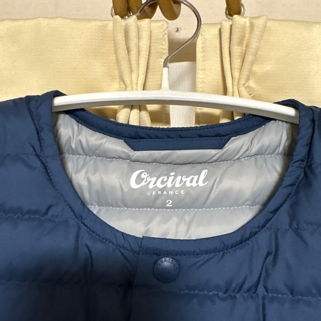 Orcival ネイビー ダウンジャケット サイズ2 オーシバル