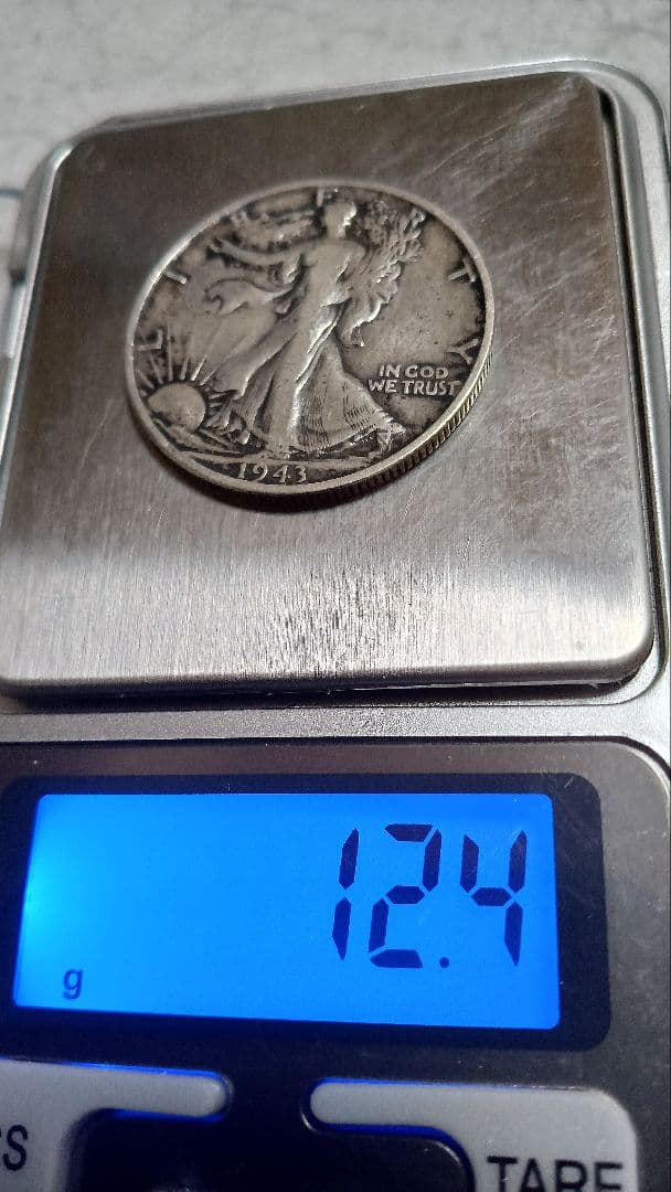 ウォーキングリバティ1オンス銀貨/ハーフダラー銀貨2枚セット