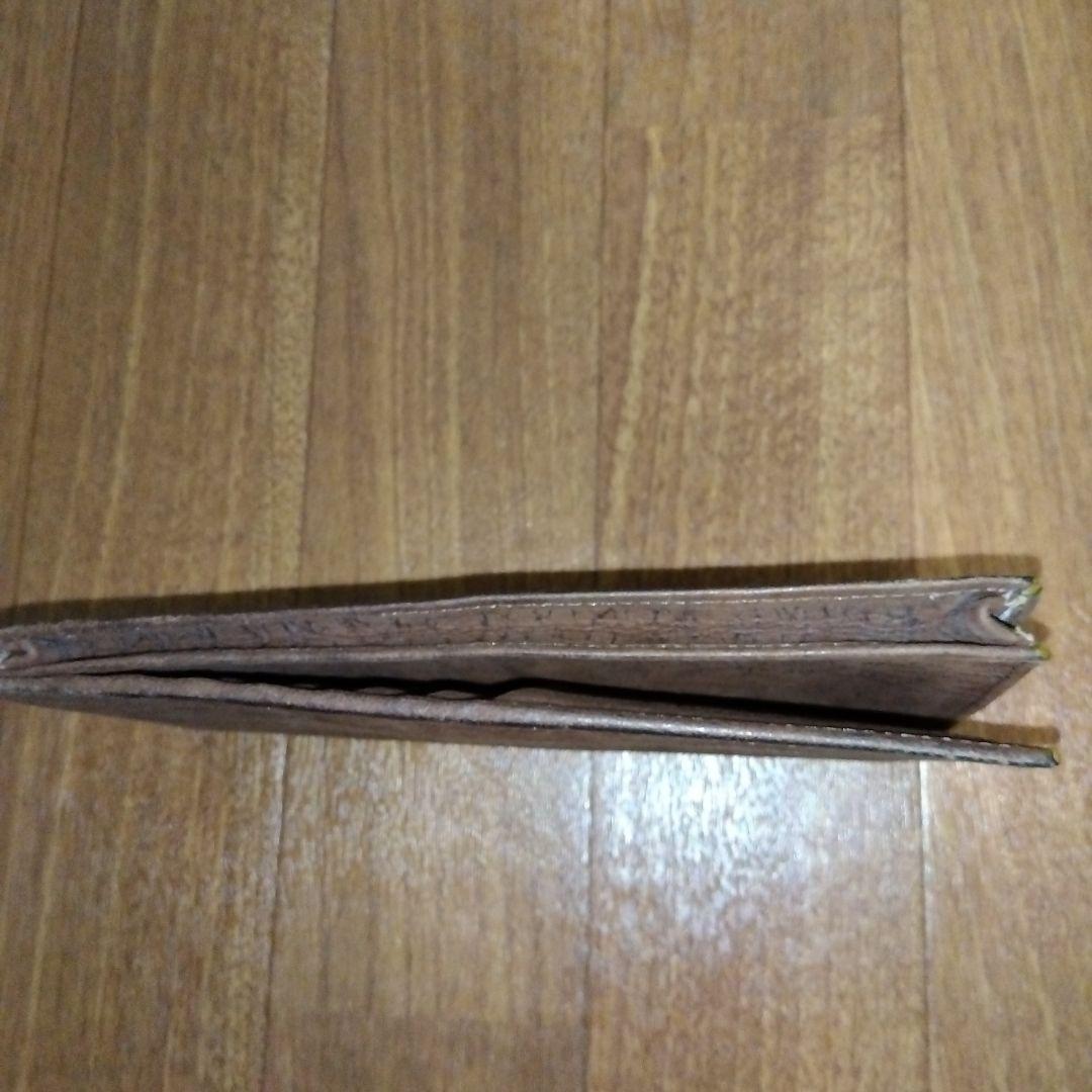 象革無双 エレファントレザー無双 長財布 ブラウンカラー 茶色 エンボスロゴ付き