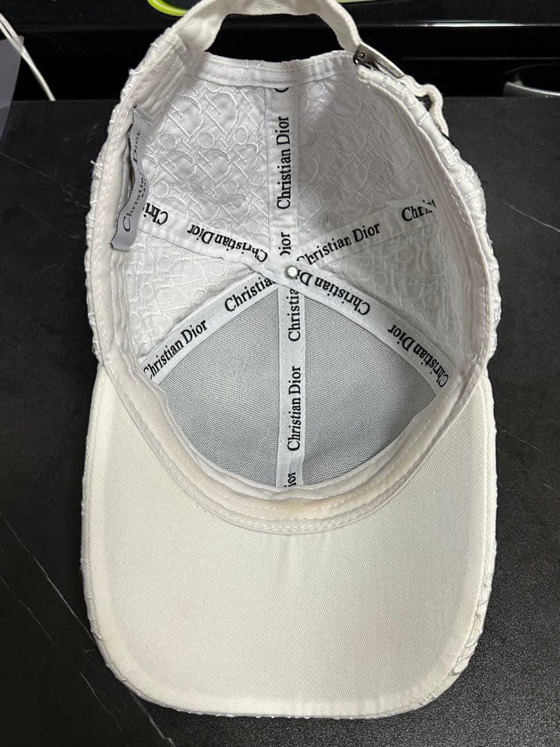 た*ん様 Christian Dior ホワイト ベースボールキャップ