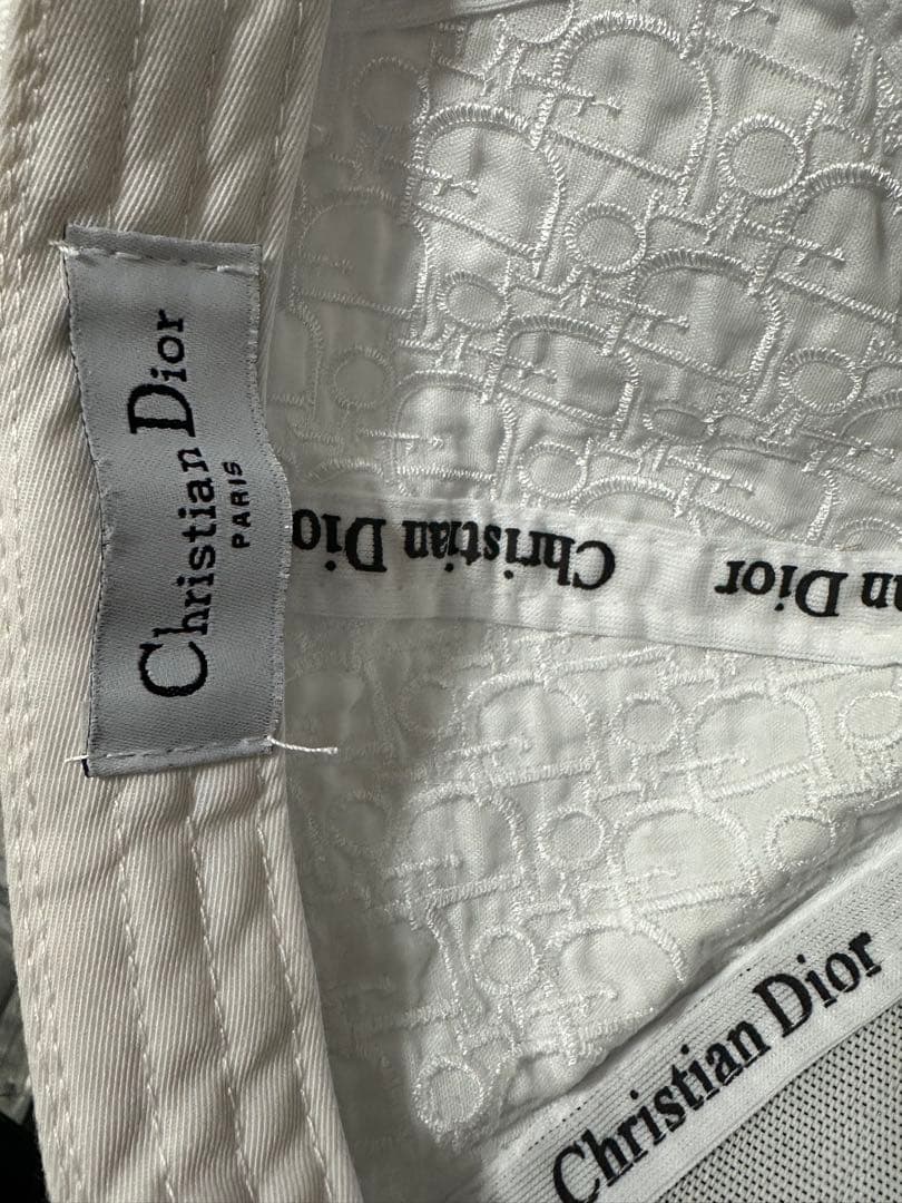 た*ん様 Christian Dior ホワイト ベースボールキャップ