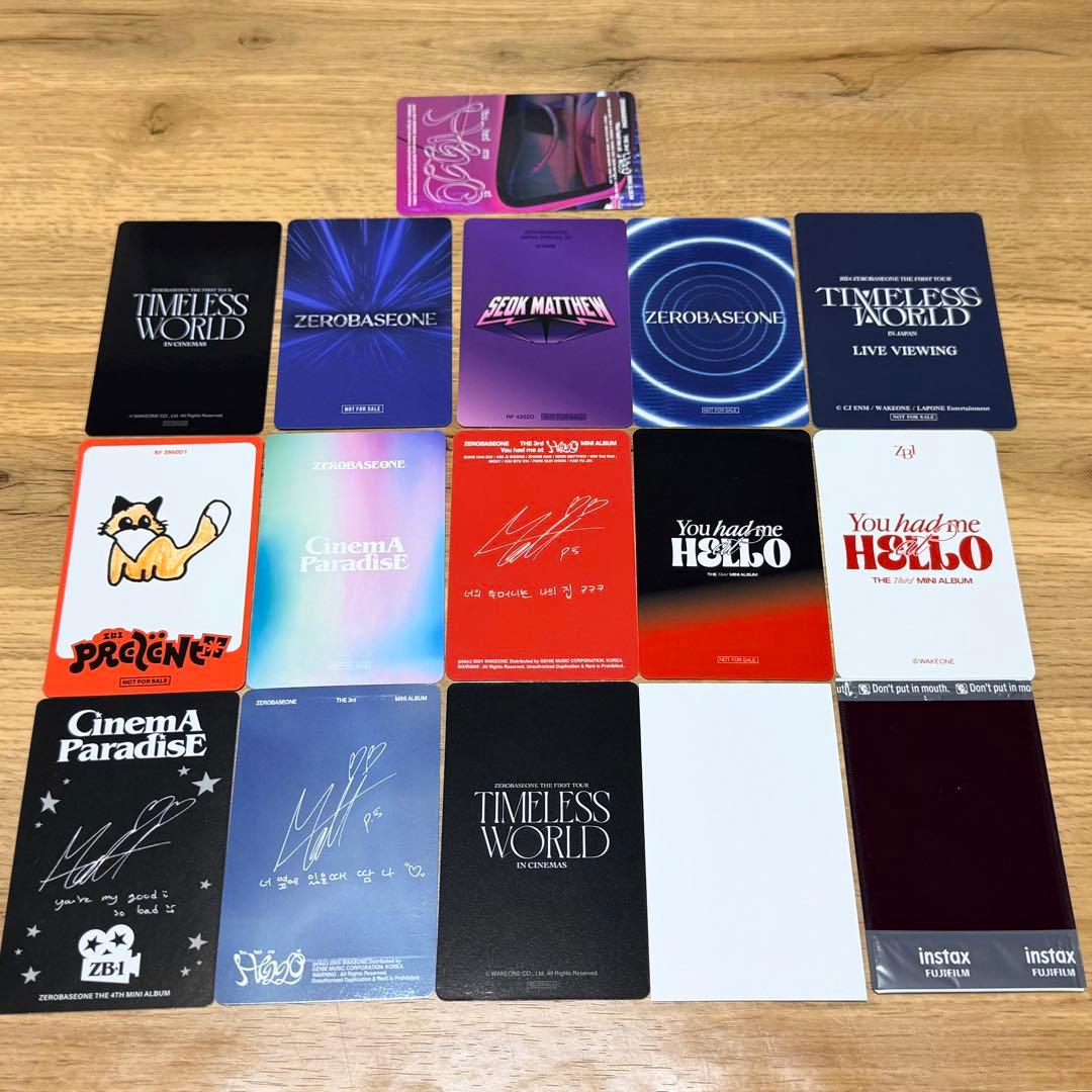 ゼベワン メテュ トレカセット チェキ 映画 旧譜 タワレコ