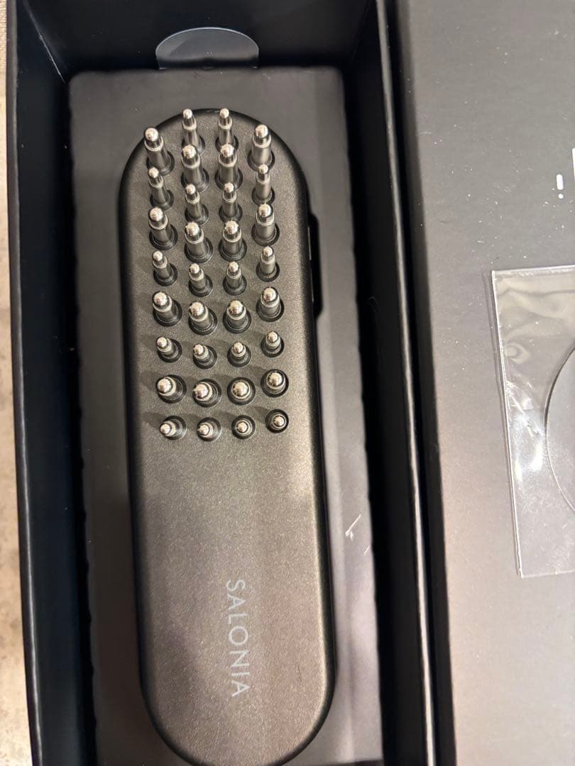 【はし】SALONIAサロニア美顔器ブラックEMS LIFT BRUSH