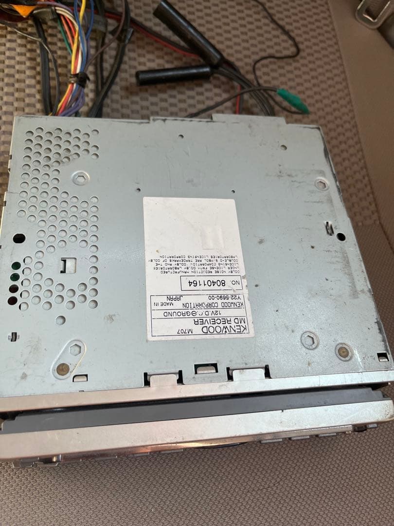 ケンウッド KENWOOD M707 電源ハーネス付属 MDデッキ