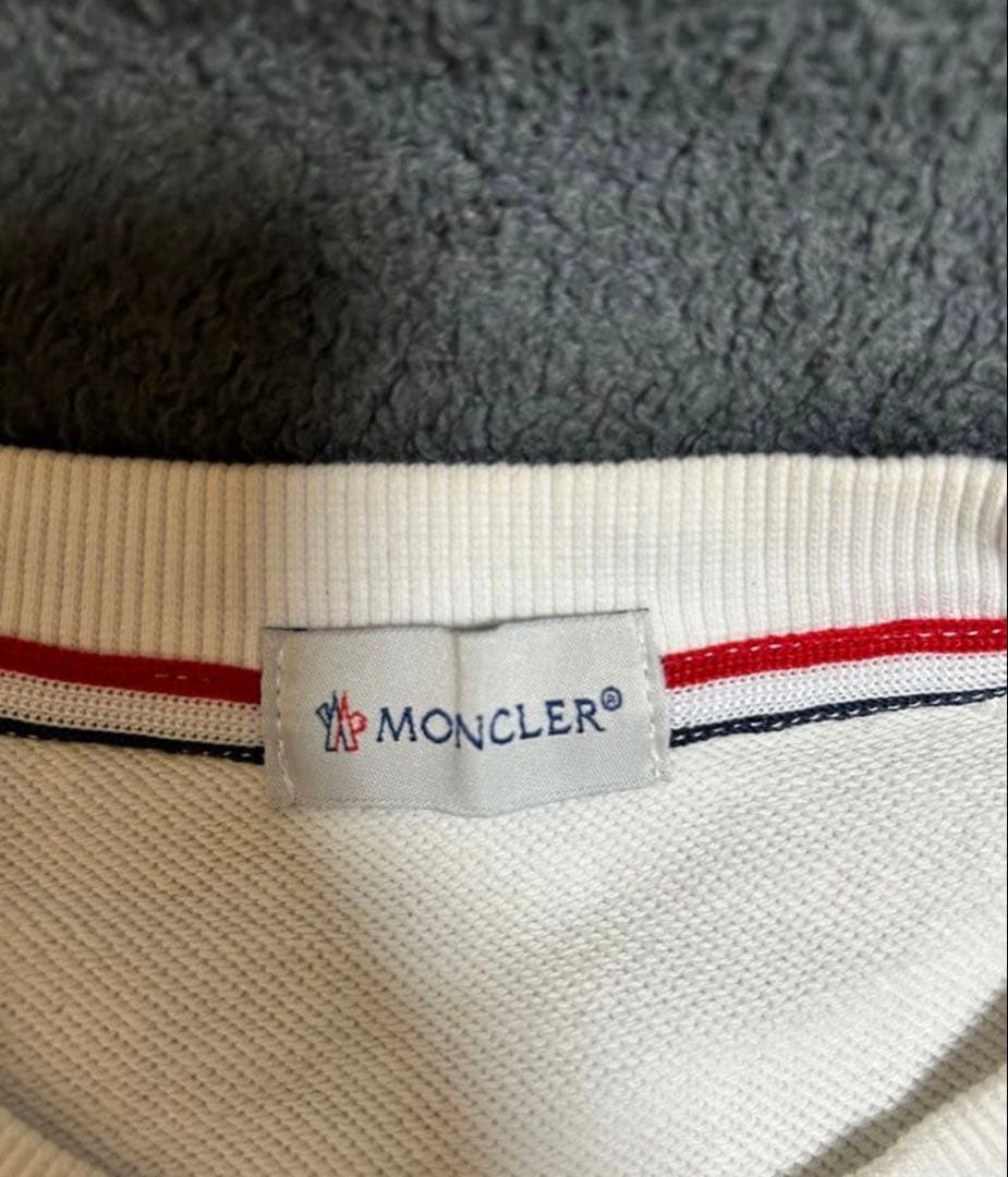 MONCLER スウェット 白 ロゴ