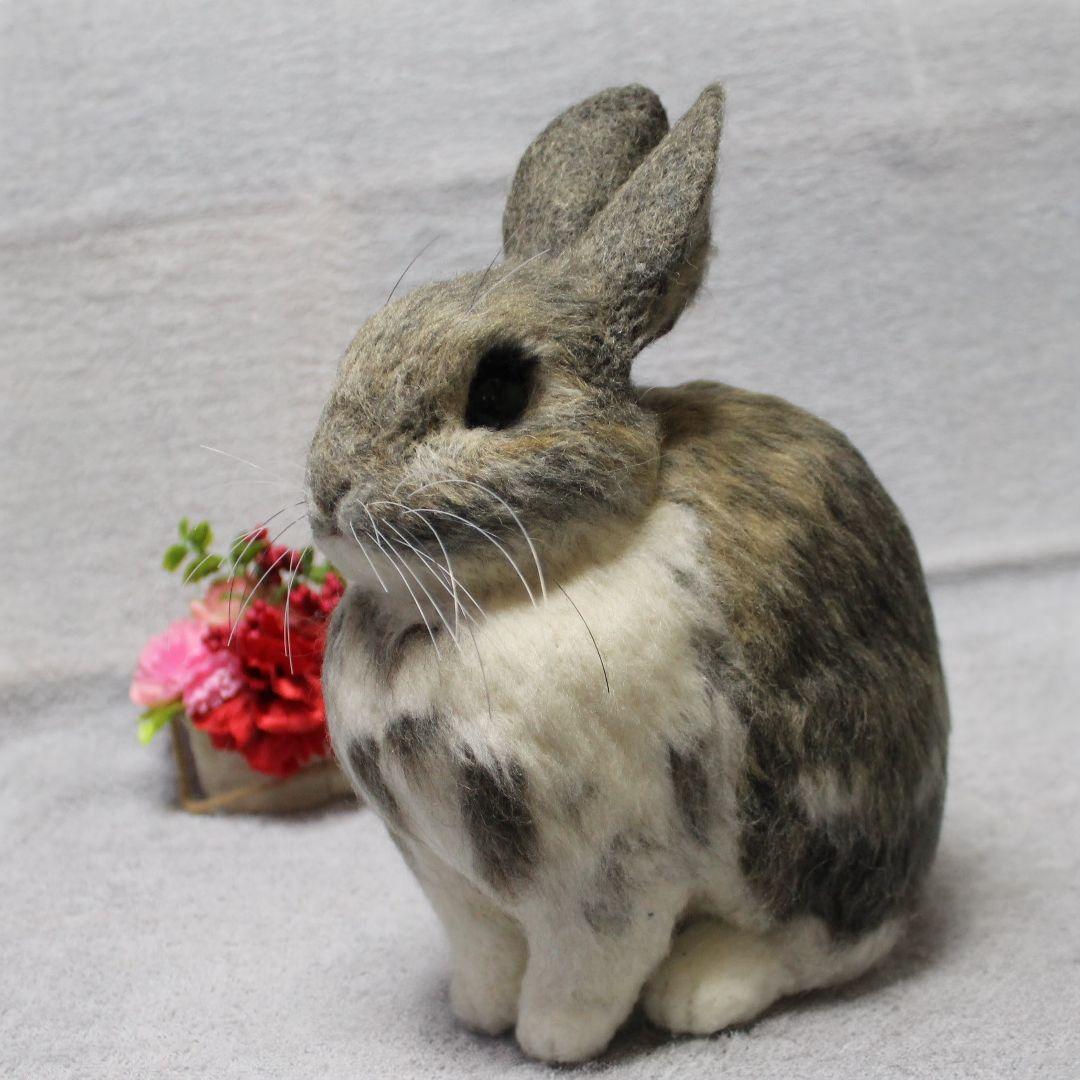 メイさま専用 羊毛フェルト オーダー「リアルで可愛いうさぎちゃん」