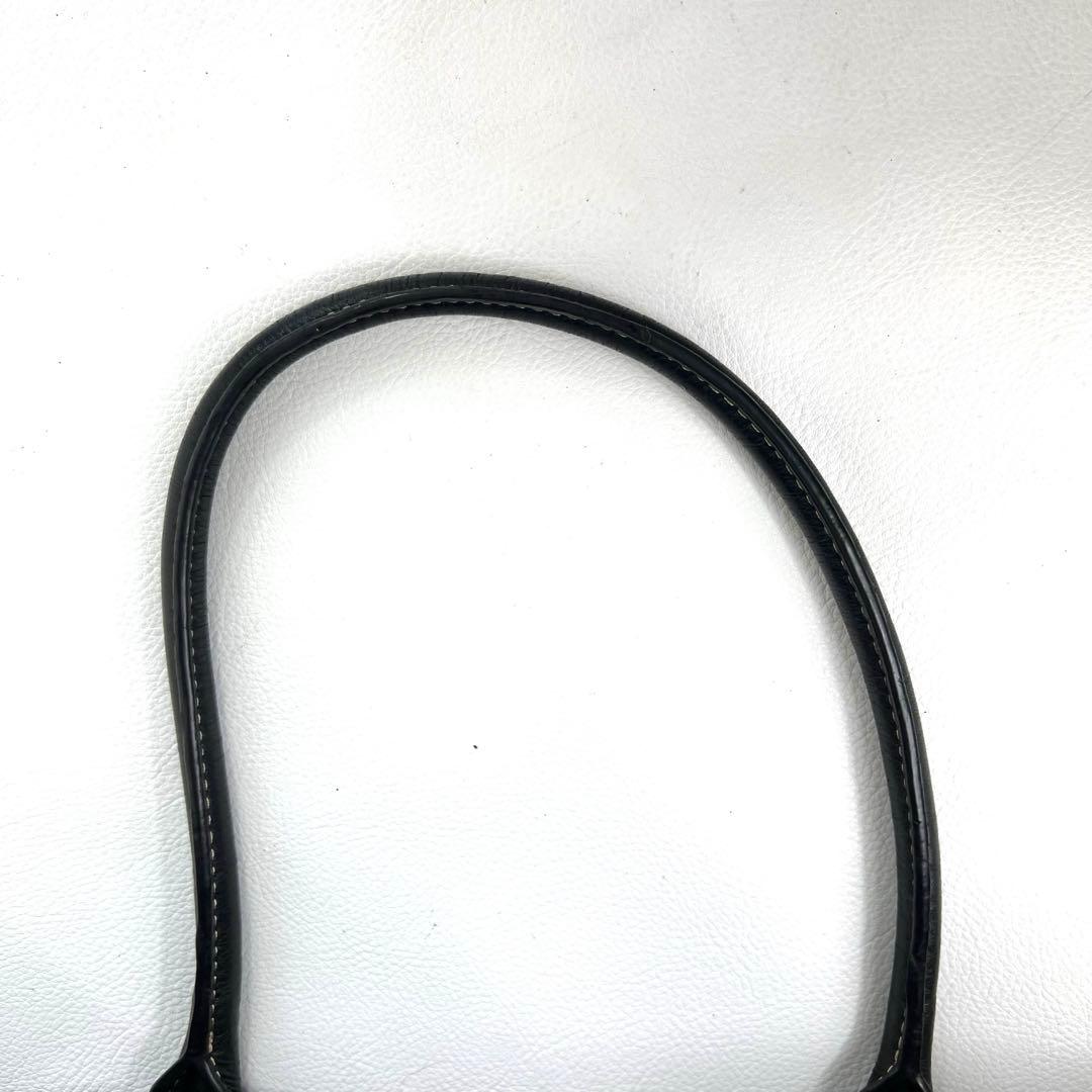 【クロコ型押し✨】 バーニーズニューヨーク レザー トートバッグ ビジネス 黒