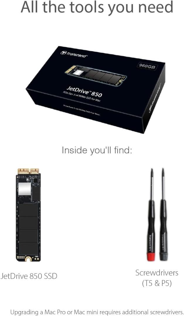 Transcend Mac専用SSD 960GB アップグレードキット 新品