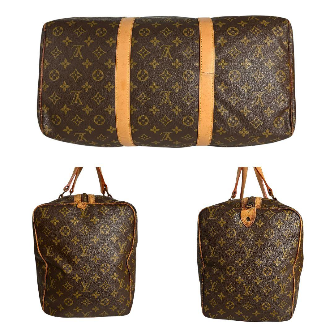 【鑑定済】ルイヴィトン　モノグラム　サックスープル45　ボストンバッグ　旅行用